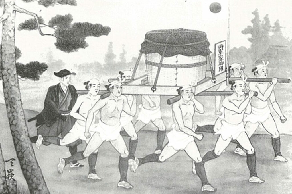 Shoguns carrying their cargo